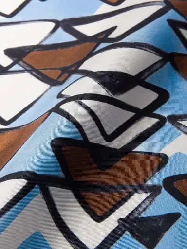 Prada Women's Printed Silk Twill 55CM Square Scarf | Thumbnail 3 Prada Women's Printed Silk Twill 55CM Square Scarf | Thumbnail 3