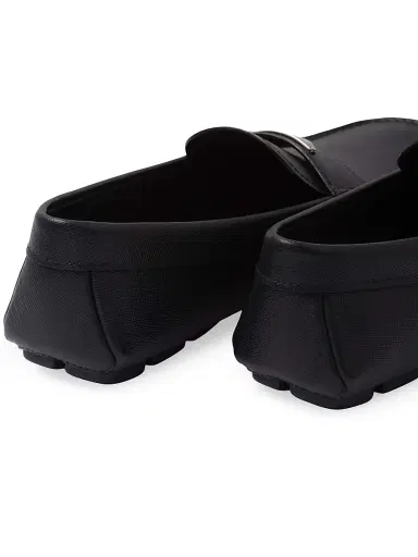 Prada Men's Saffiano Leather Driver Loafers | Thumbnail 5 Prada Men's Saffiano Leather Driver Loafers | Thumbnail 5