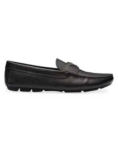 Prada Men's Saffiano Leather Driver Loafers | Thumbnail 1 Prada Men's Saffiano Leather Driver Loafers | Thumbnail 1