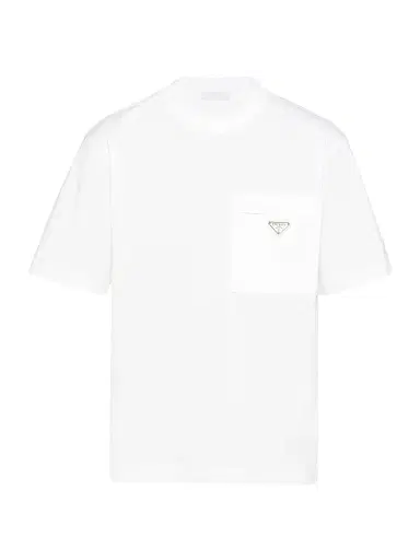 Prada Men's Re-Nylon and Jersey T-Shirt | Thumbnail 1