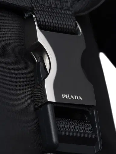 Prada Men's Re-Nylon and Saffiano Leather Shoulder Bag - Black | Thumbnail 5 Prada Men's Re-Nylon and Saffiano Leather Shoulder Bag - Black | Thumbnail 5