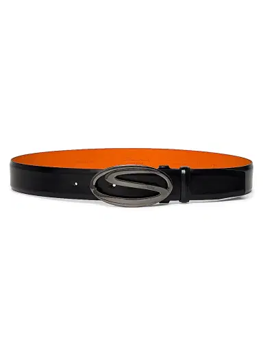 Santoni Men's Adjustable Leather Belt | Thumbnail 2 Santoni Men's Adjustable Leather Belt | Thumbnail 2