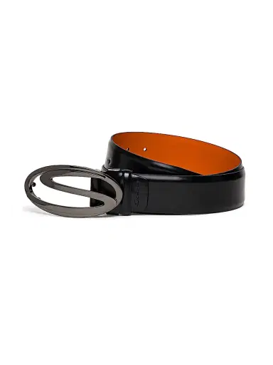 Santoni Men's Adjustable Leather Belt | Thumbnail 1 Santoni Men's Adjustable Leather Belt | Thumbnail 1