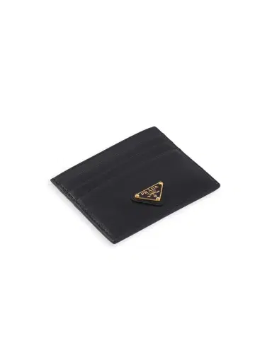Prada Women's Leather Card Holder - Black | Thumbnail 2 Prada Women's Leather Card Holder - Black | Thumbnail 2