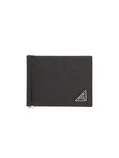 Prada Men's Saffiano Leather Wallet - Black | Thumbnail 1
