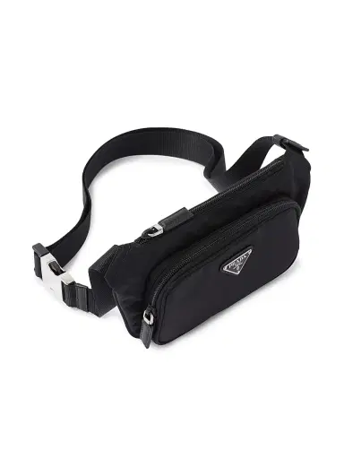 Prada Men's Re-Nylon And Saffiano Leather Shoulder Bag - Black | Thumbnail 3