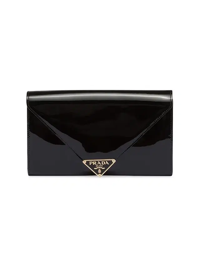 Women's Patent Leather Mini-Bag - Black
