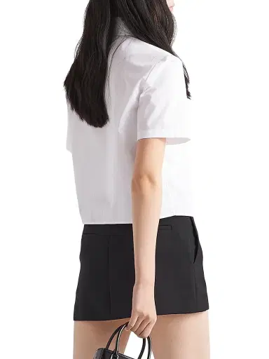 Prada Women's Poplin Shirt - White | Thumbnail 5