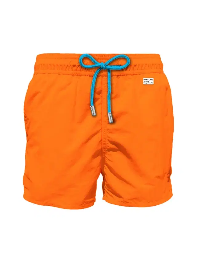 Men's Lighting Pantone Swim Shorts - Fluo Orange