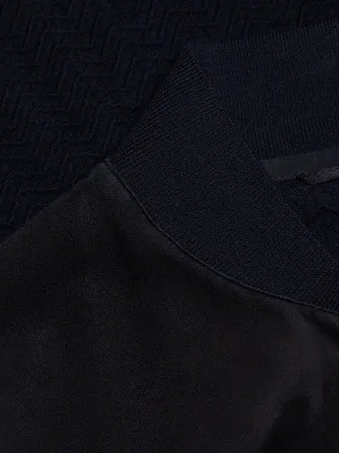 Giorgio Armani Men's Suede Knit Full-Zip Jacket - Navy - Size 38 | Thumbnail 7