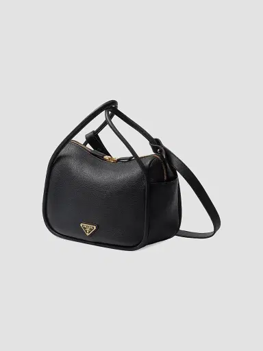 Prada Women's Darling Leather Top Handle Bag - Black | Thumbnail 3