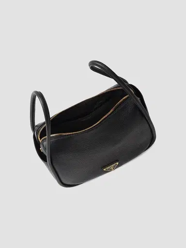 Prada Women's Darling Leather Top Handle Bag - Black | Thumbnail 5