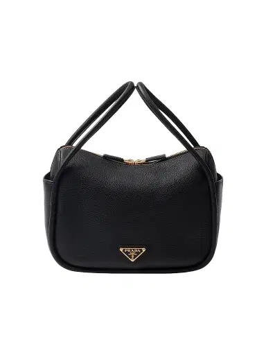 Prada Women's Darling Leather Top Handle Bag - Black | Thumbnail 1