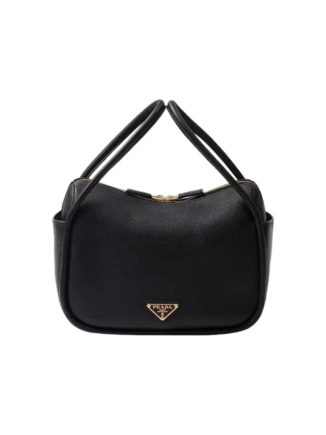 Women's Darling Leather Top Handle Bag - Black