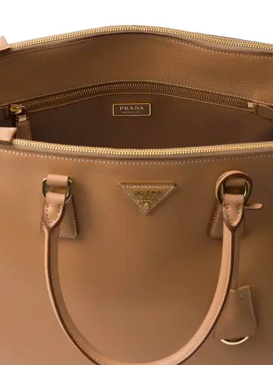 Prada Women's Extra-Large Galleria Leather Bag - Beige Khaki | Thumbnail 4