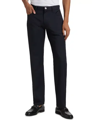 Giorgio Armani Men's Wool 5-Pocket Pants - Navy - Size 34 | Thumbnail 3 Giorgio Armani Men's Wool 5-Pocket Pants - Navy - Size 34 | Thumbnail 3