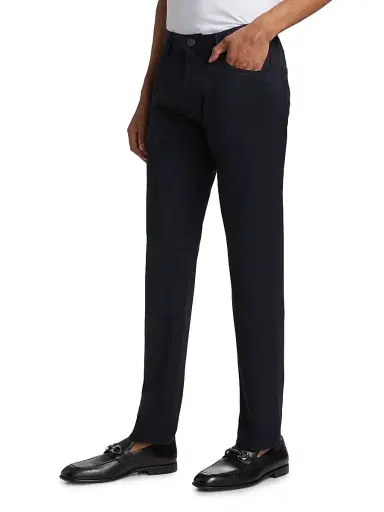 Giorgio Armani Men's Wool 5-Pocket Pants - Navy - Size 34 | Thumbnail 4 Giorgio Armani Men's Wool 5-Pocket Pants - Navy - Size 34 | Thumbnail 4