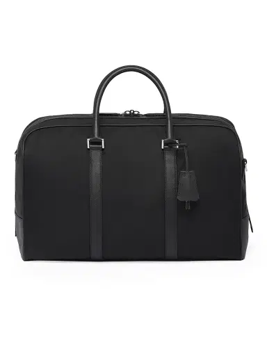 Prada Men's Re-Nylon and Saffiano Leather Duffel Bag | Thumbnail 4 Prada Men's Re-Nylon and Saffiano Leather Duffel Bag | Thumbnail 4
