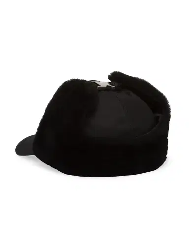 Prada Men's Re-Nylon and Shearling Hat - Black - Size XXL | Thumbnail 3 Prada Men's Re-Nylon and Shearling Hat - Black - Size XXL | Thumbnail 3