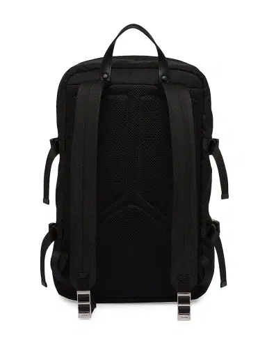 Prada Men's Re-Nylon And Saffiano Leather Backpack - Black | Thumbnail 4