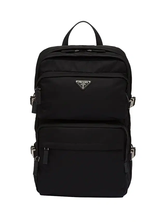 Prada Men's Re-Nylon And Saffiano Leather Backpack - Black