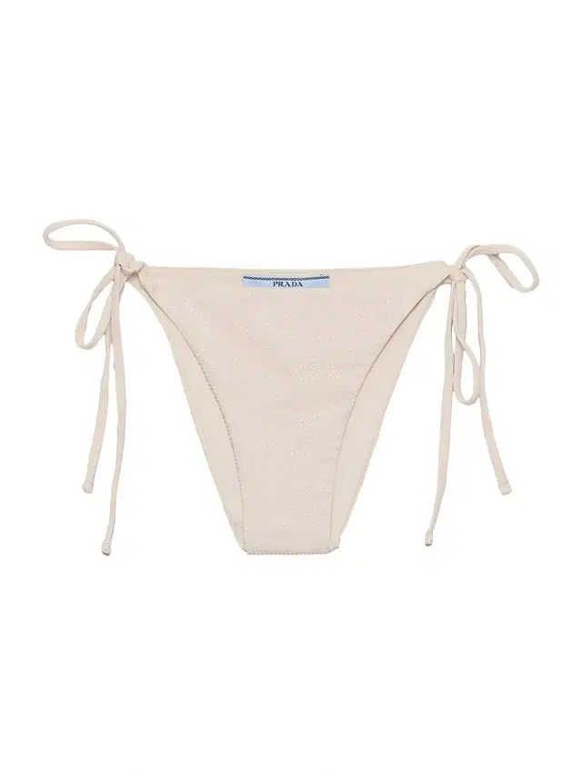 Prada Women's Jersey Bikini Bottom with Rhinestones - Pink