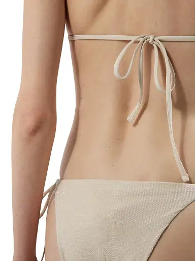 Prada Women's Jersey Triangle Bikini Top with Rhinestones - Pink - Size Large | Thumbnail 4 Prada Women's Jersey Triangle Bikini Top with Rhinestones - Pink - Size Large | Thumbnail 4