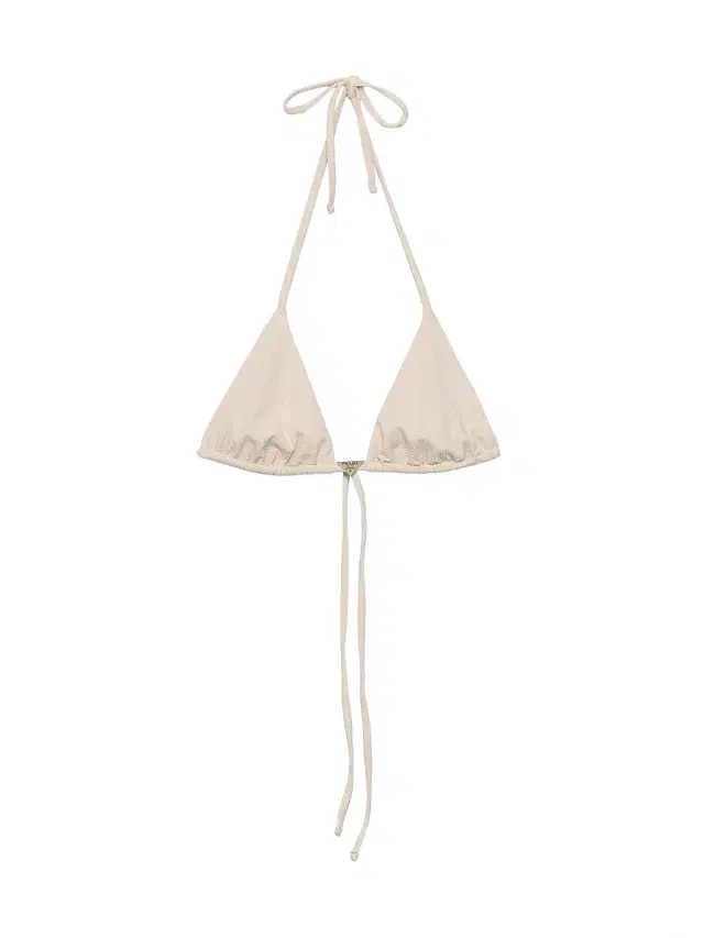 Prada Women's Jersey Triangle Bikini Top with Rhinestones - Pink