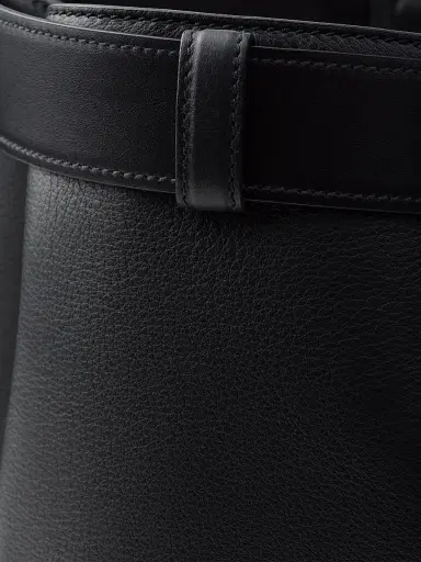 Prada Men's Buckle Leather Bag with Belt - Black | Thumbnail 6 Prada Men's Buckle Leather Bag with Belt - Black | Thumbnail 6