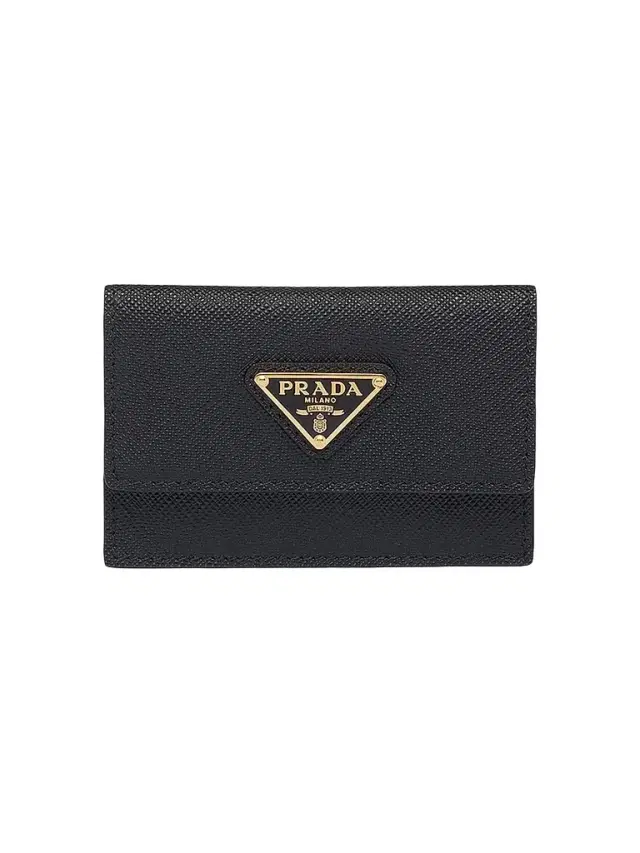 Prada Women's Saffiano Leather Card Holder - Black