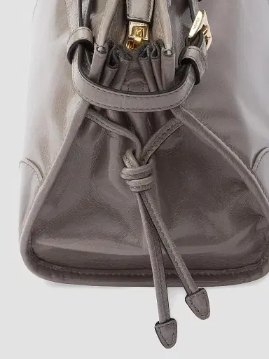 Prada Women's Bonnie Medium Leather Top Handle Bag - Grey | Thumbnail 5 Prada Women's Bonnie Medium Leather Top Handle Bag - Grey | Thumbnail 5