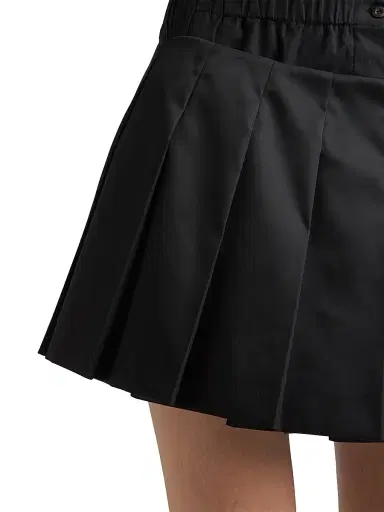 Prada Women's Pleated Re-Nylon Miniskirt | Thumbnail 4 Prada Women's Pleated Re-Nylon Miniskirt | Thumbnail 4