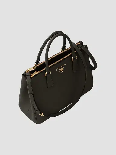 Prada Women's Large Galleria Saffiano Leather Top Handle Bag - Black | Thumbnail 2 Prada Women's Large Galleria Saffiano Leather Top Handle Bag - Black | Thumbnail 2