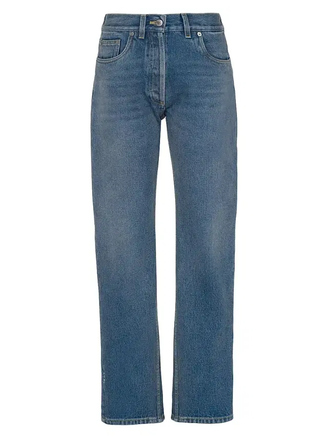 Prada Women's Denim Five-Pocket Jeans - Blue