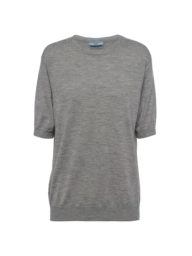 Women's Cashmere Crew-Neck Sweater - Grey