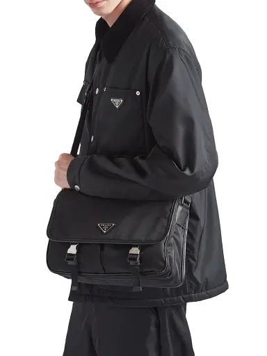 Prada Men's Re-Nylon And Saffiano Shoulder Bag | Thumbnail 2