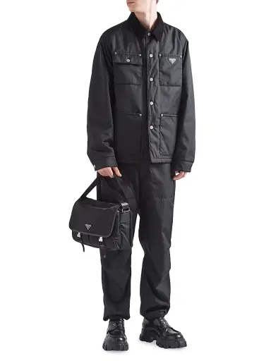 Prada Men's Re-Nylon And Saffiano Shoulder Bag | Thumbnail 7