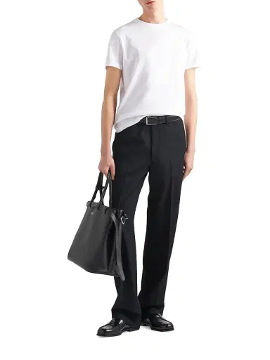Prada Men's Three Pack Cotton Jersey T-Shirts | Thumbnail 5