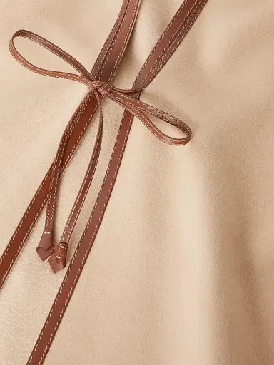 Loro Piana Women's Kristina Cashmere Cape - Natural Light Camel | Thumbnail 3