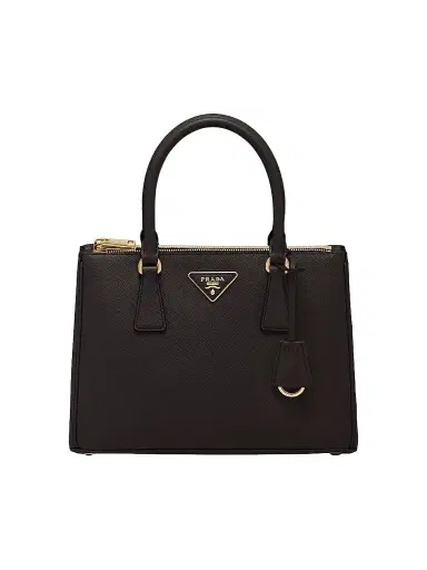 Prada Women's Medium Galleria Saffiano Leather Top Handle Bag - Black | Thumbnail 1 Prada Women's Medium Galleria Saffiano Leather Top Handle Bag - Black | Thumbnail 1