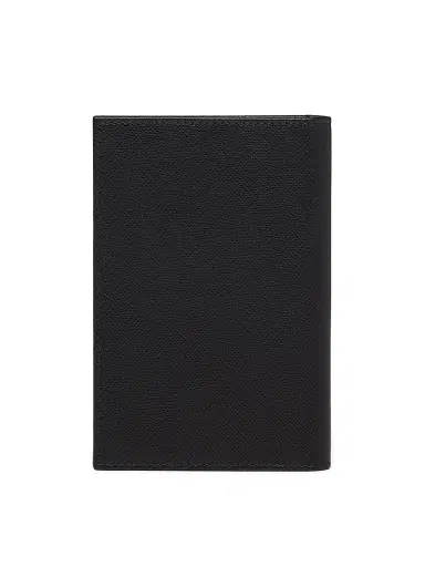 Prada Men's Saffiano Leather Passport Holder - Black | Thumbnail 3