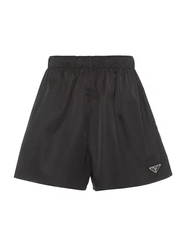 Prada Women's Re-Nylon Shorts - Black - Size 8 | Thumbnail 1