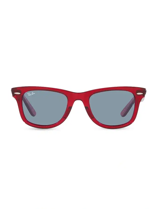 Ray-Ban Men's RB2140 41.2MM Wayfarer Sunglasses - Red