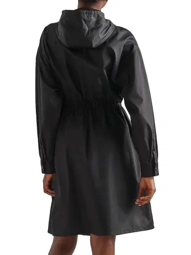 Prada Women's Re-Nylon Raincoat - Black | Thumbnail 3
