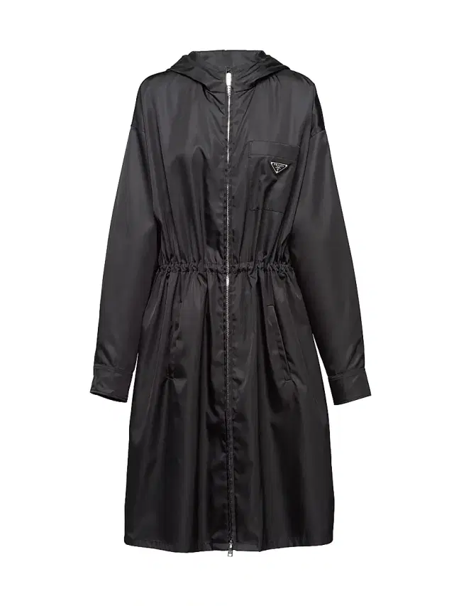 Women's Re-Nylon Raincoat - Black
