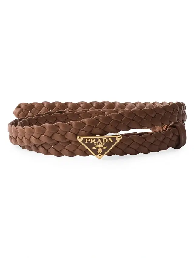Prada Women's Nappa Leather Belt - Brown