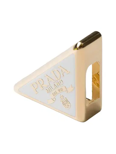 Prada Women's Metal Scarf Clip - Black | Thumbnail 2 Prada Women's Metal Scarf Clip - Black | Thumbnail 2