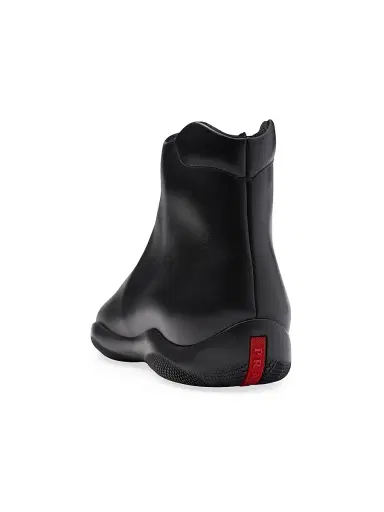 Prada Men's Toblach High-Top Sneakers - Black | Thumbnail 5