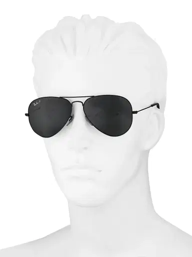 Ray-Ban Men's RB3025 58MM Aviator Sunglasses - Black | Thumbnail 4