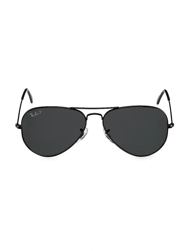 Men's RB3025 58MM Aviator Sunglasses - Black